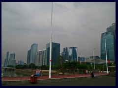 Business district at Zhujiang New Town with CC Tower in the middle.
